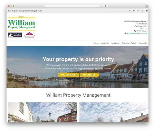 William Property Management WordPress page theme - williampropertymanagement.com