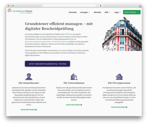 Cost calculator for elementor WordPress plugin - grundsteuer-digital.de