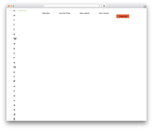 WordPress theme Beaver Builder Child Theme - cleanplates.com