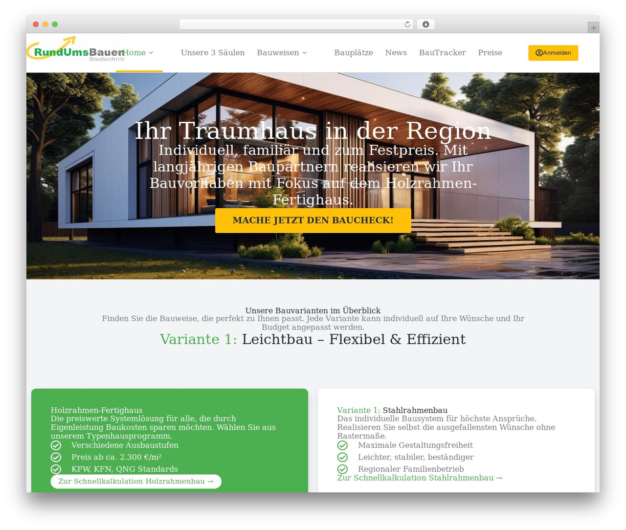 WordPress theme Blocksy - rundumsbauen.de