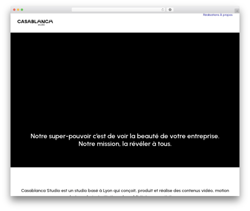 WordPress theme Uncode - casablancastudio.fr