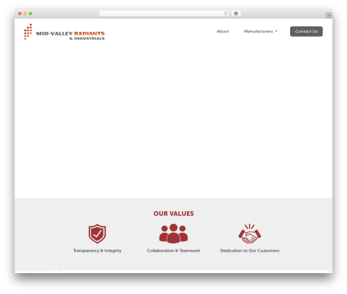 WordPress website theme Bootstrap Starter Theme - mvradiants.com