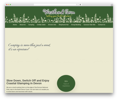 WordPress website theme Hello Elementor - westlandfarm.co.uk
