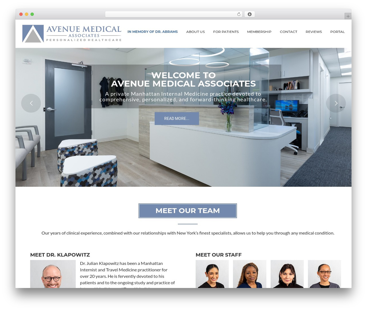Accede theme WordPress - avenuemed.com