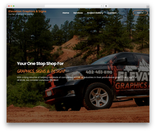 Adverting WordPress theme - elevation.graphics