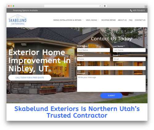 Reach Local WordPress theme - skabelundexteriors.com