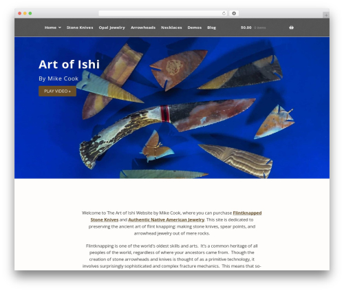 Storefront WordPress theme design - artofishi.com
