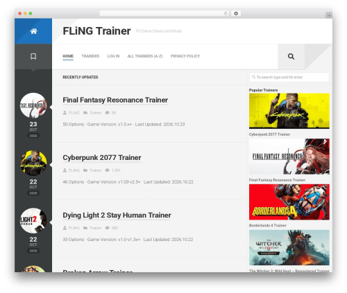 Stylizer WordPress theme - flingtrainer.com Stylizer WordPress theme - flingtrainer.com