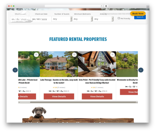 Theme WordPress Create - smithlakerentals.com