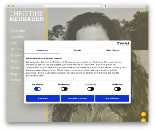 WordPress theme Vitrux - christineneubauer.com