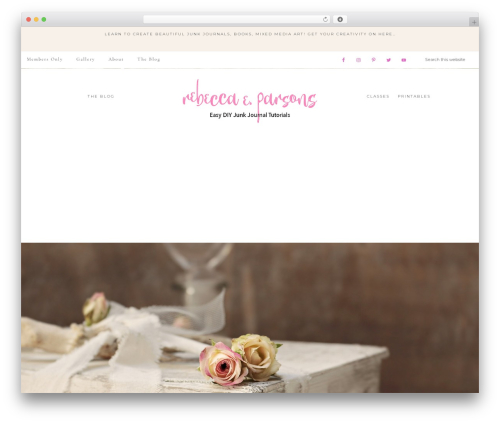 WordPress theme Refined Theme - rebeccaeparsons.com