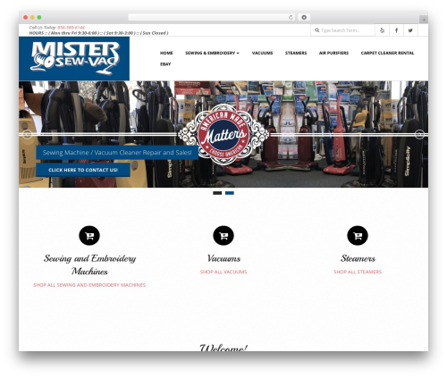WordPress theme Responsive Brix Child - mistersewvac.com