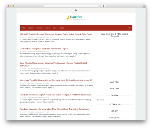 WordPress theme Superfast - slsp15.com