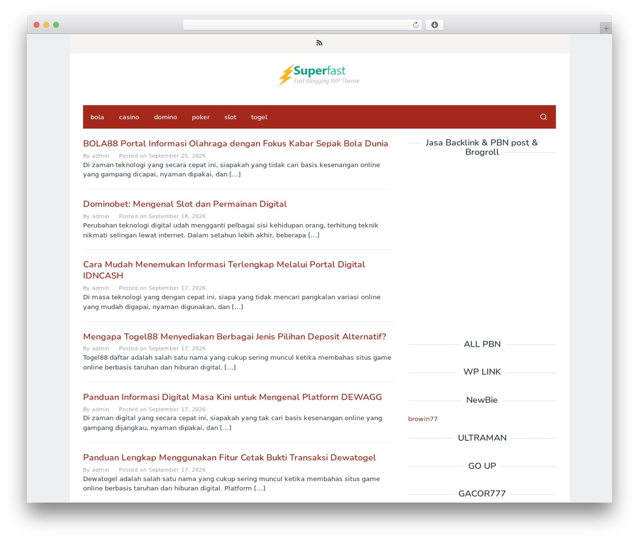 WordPress theme Superfast - slsp15.com WordPress theme Superfast - slsp15.com