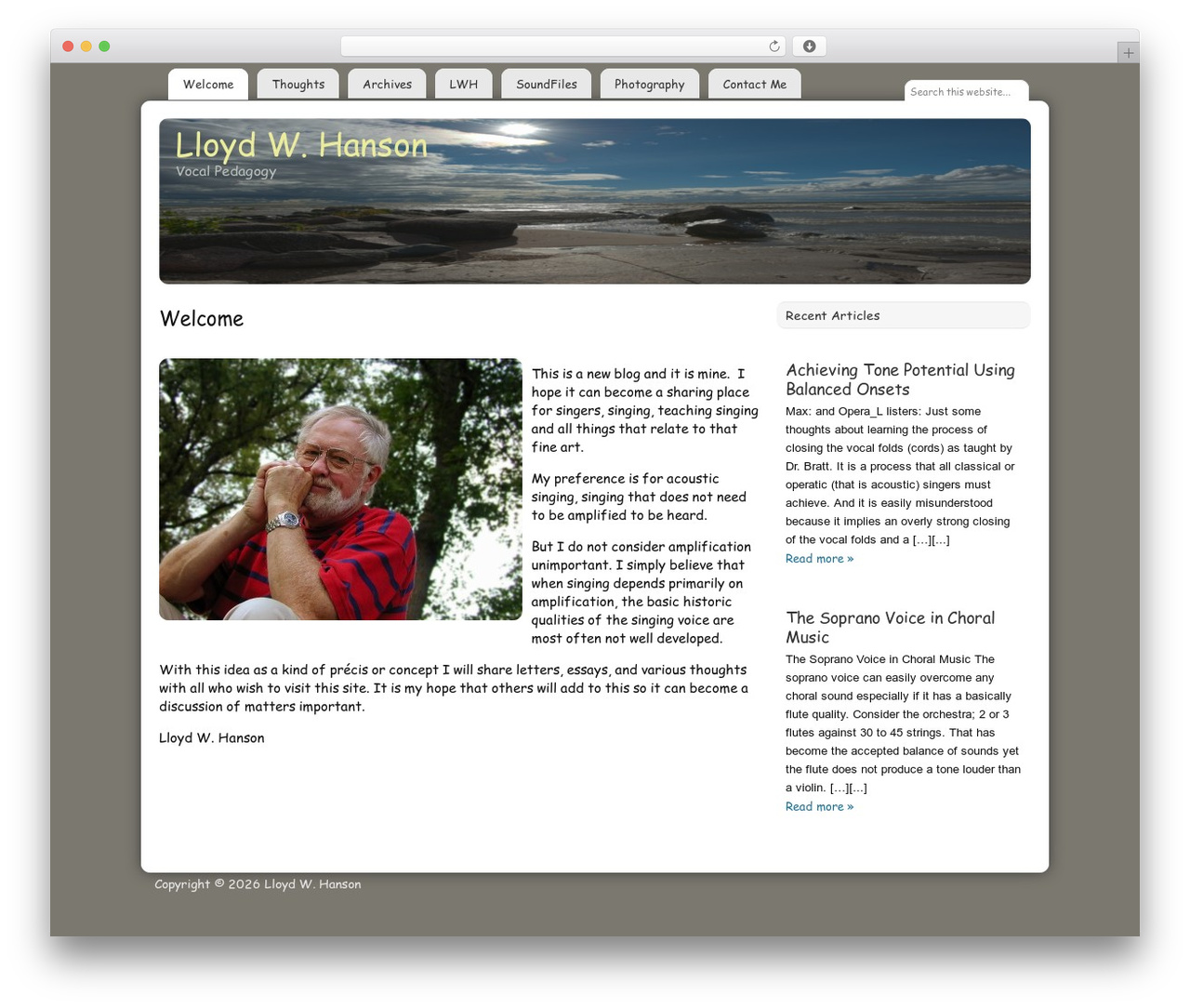 WP theme Catalyst - lloydwhanson.com