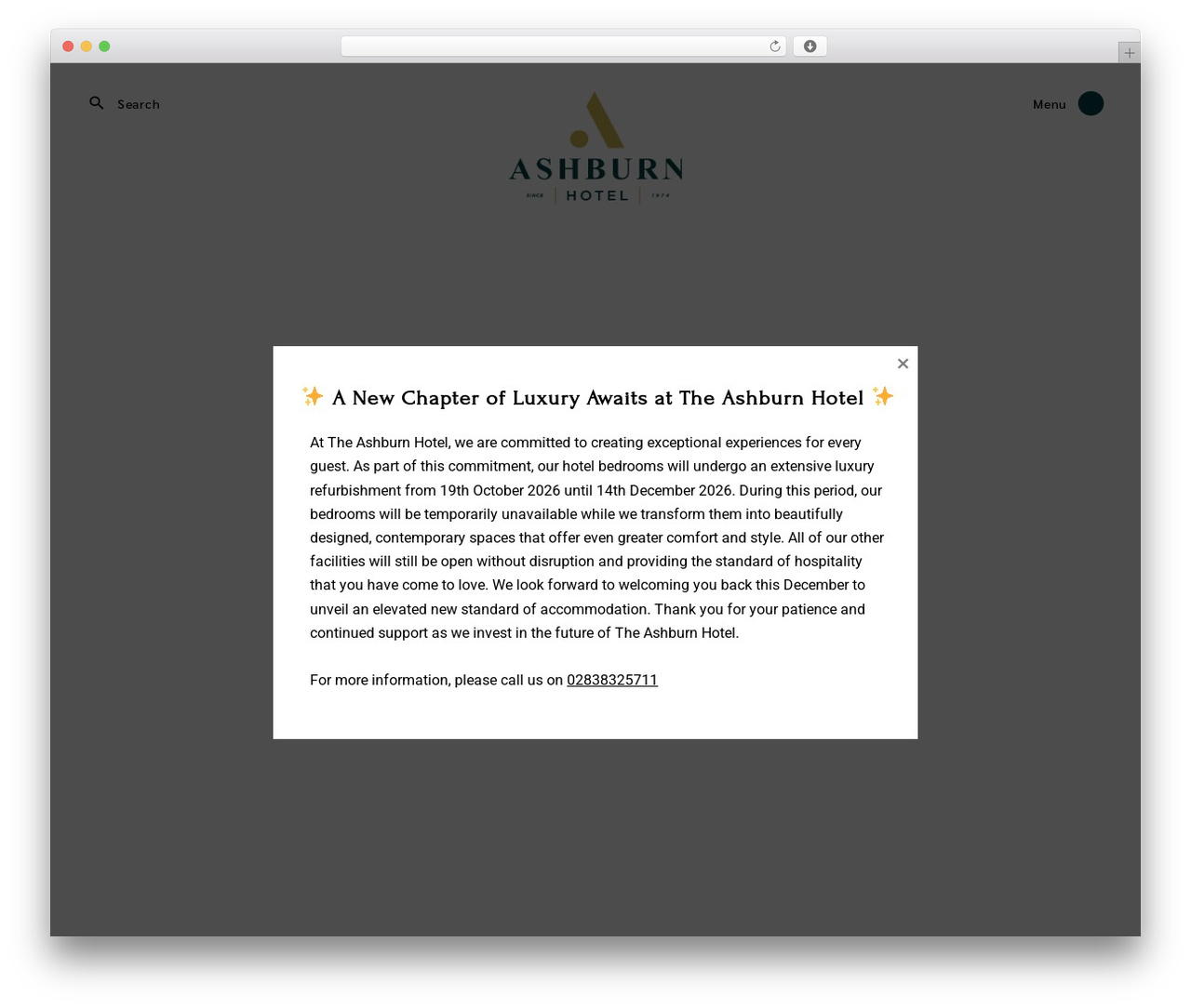 Augustine Child WordPress theme - theashburnhotel.com