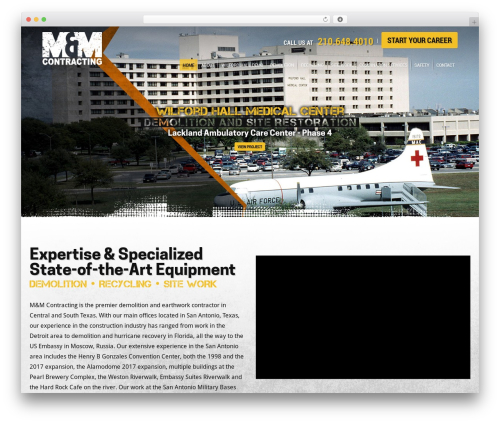 Backyard Theme WordPress theme design - m-mcontracting.com