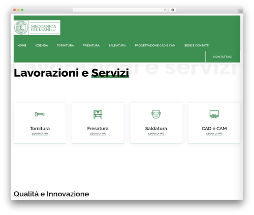 Compactor WordPress theme - meccanicagiuliani.it