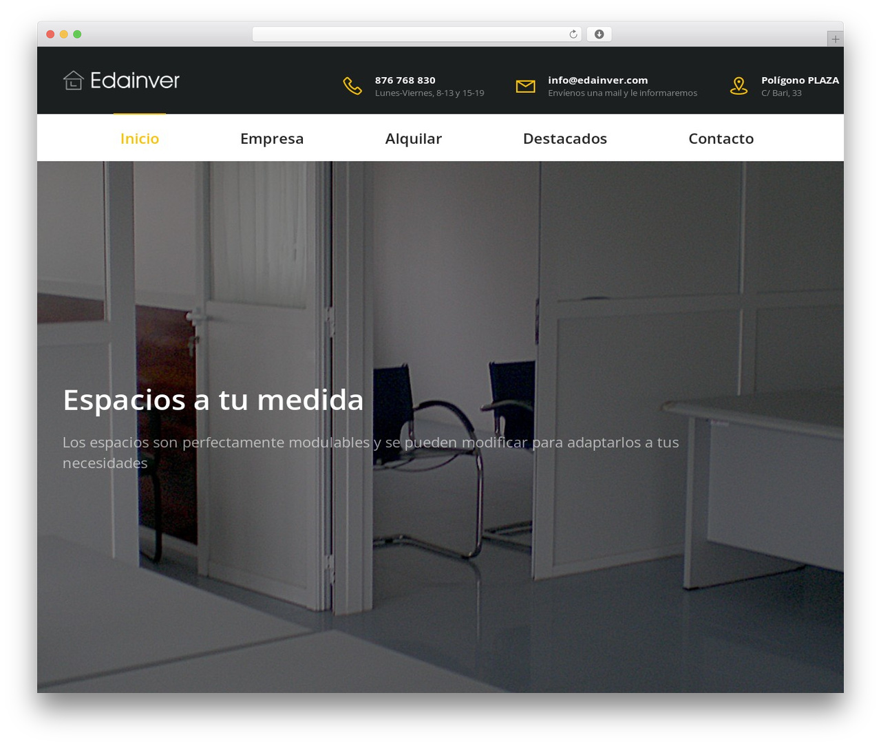 Constructed WordPress theme - edainver.com