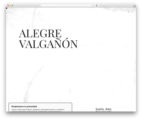 Cookies WordPress plugin - alegrevalganon.com