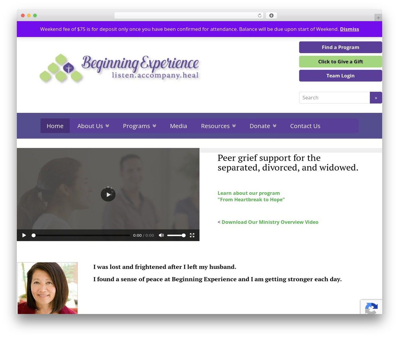 WordPress theme Basic - beginningexperience.org