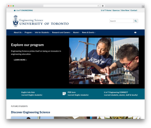 WordPress theme Engineering Theme 2023 - engsci.utoronto.ca
