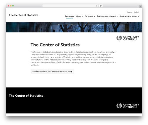 WordPress theme UTU Theme - tilastotieteenkeskus.fi