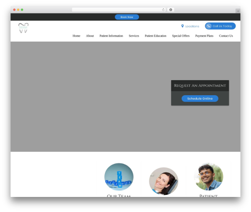 WordPress website theme DoctorGenius Framework - siennadentalfl.com