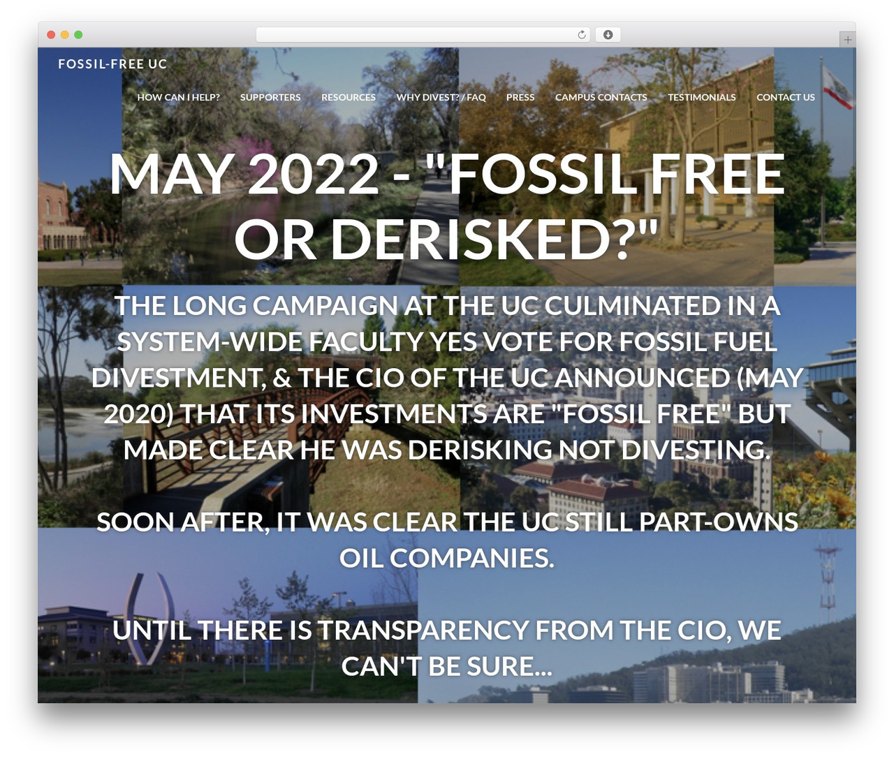 WordPress website theme WP Simple - fossilfreeuc.net WordPress website theme WP Simple - fossilfreeuc.net