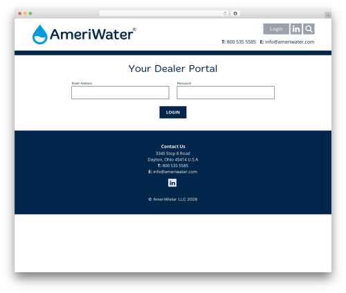 AmeriWater WP theme - ameriwaterdealer.com