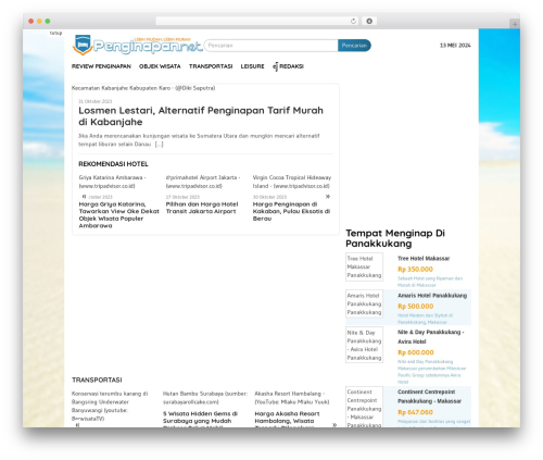 Best WordPress theme BloggingPro - penginapan.net