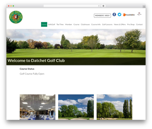 Golfnow legacy shortcodes WordPress plugin - datchetgolfclub.co.uk