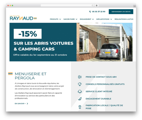 Thème Proximit WordPress theme - www.ateliers-raynaud.fr