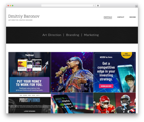 WordPress theme Meth - dmitriydesign.com