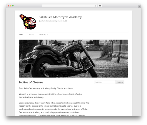 WordPress theme Tiny Framework - islandmotorcycleschool.com