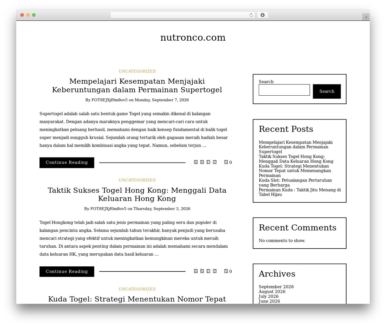 WordPress theme Writee - nutronco.com WordPress theme Writee - nutronco.com