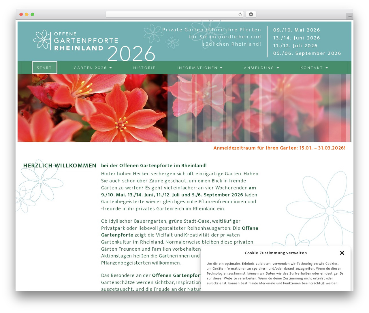 WP theme Bootstrap Basic - offene-gartenpforte-rheinland.de