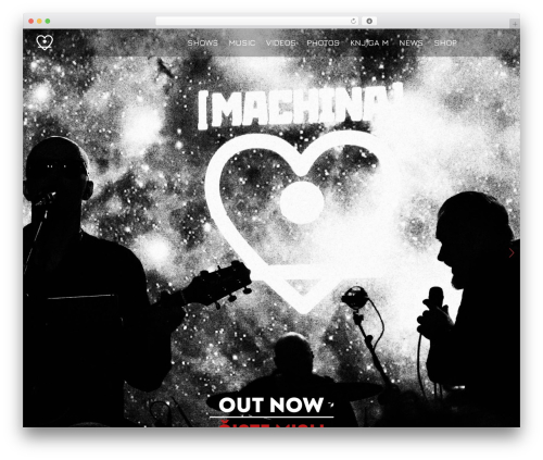 Bandtheme WordPress video theme - machineria.com