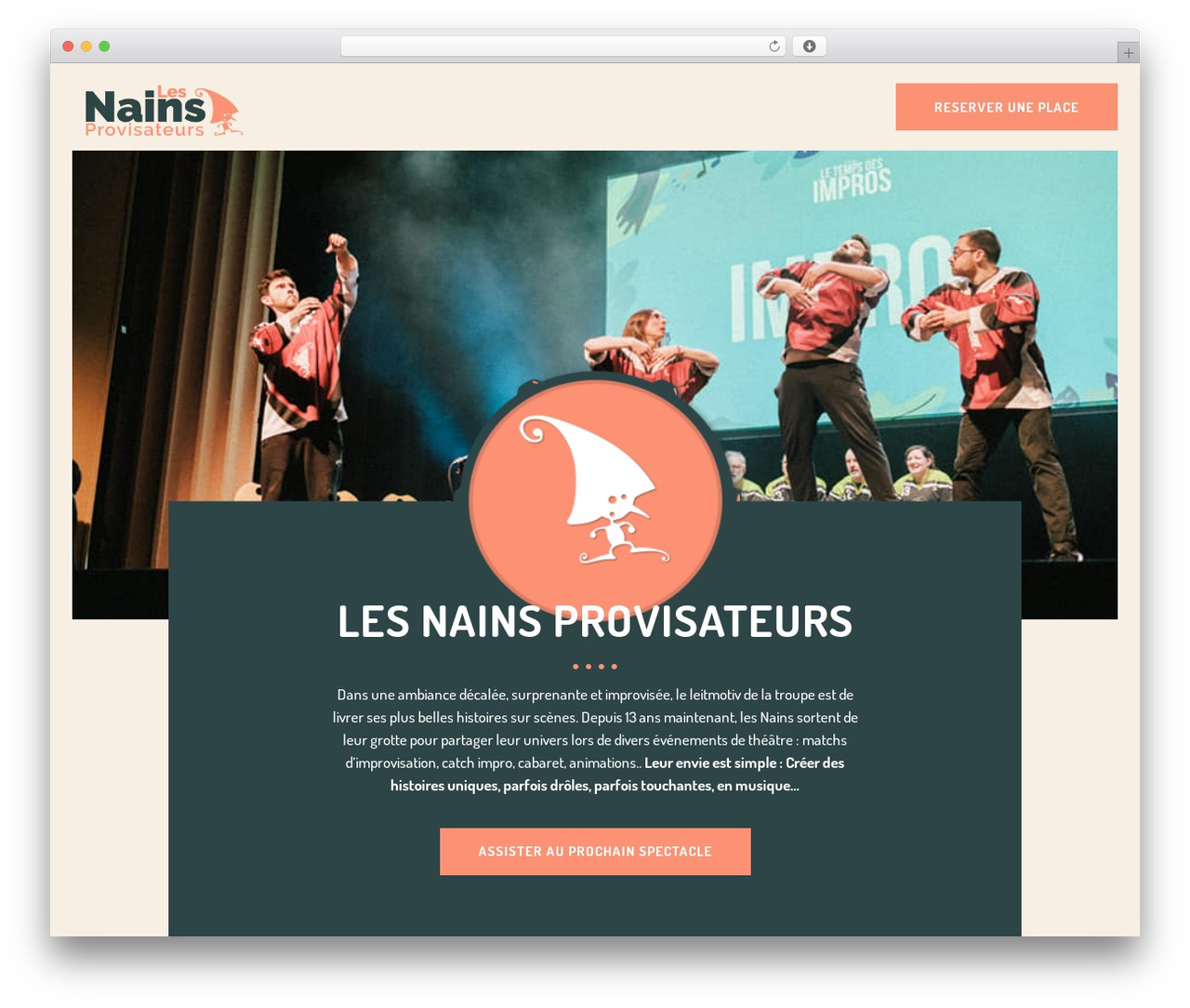 Bridge theme WordPress - les-nainsprovisateurs.fr