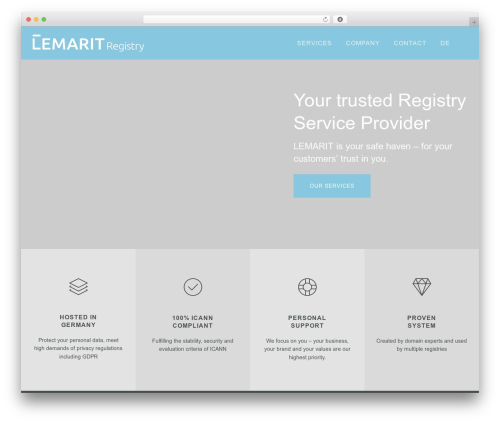 Denali WordPress theme - lemaritregistry.com