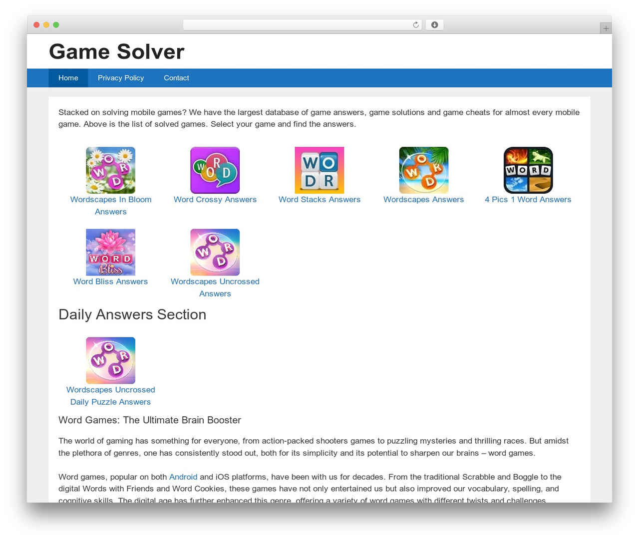 GeneratePress free WordPress theme - gamesolver.net