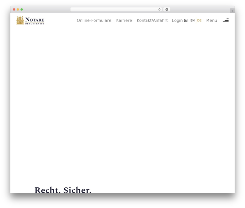 Notariat Bergstraße top WordPress theme - notariat-bergstrasse.de