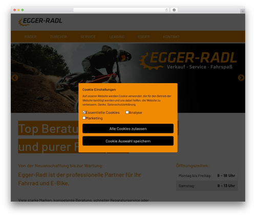 Radl Egger theme WordPress - egger-radl.de