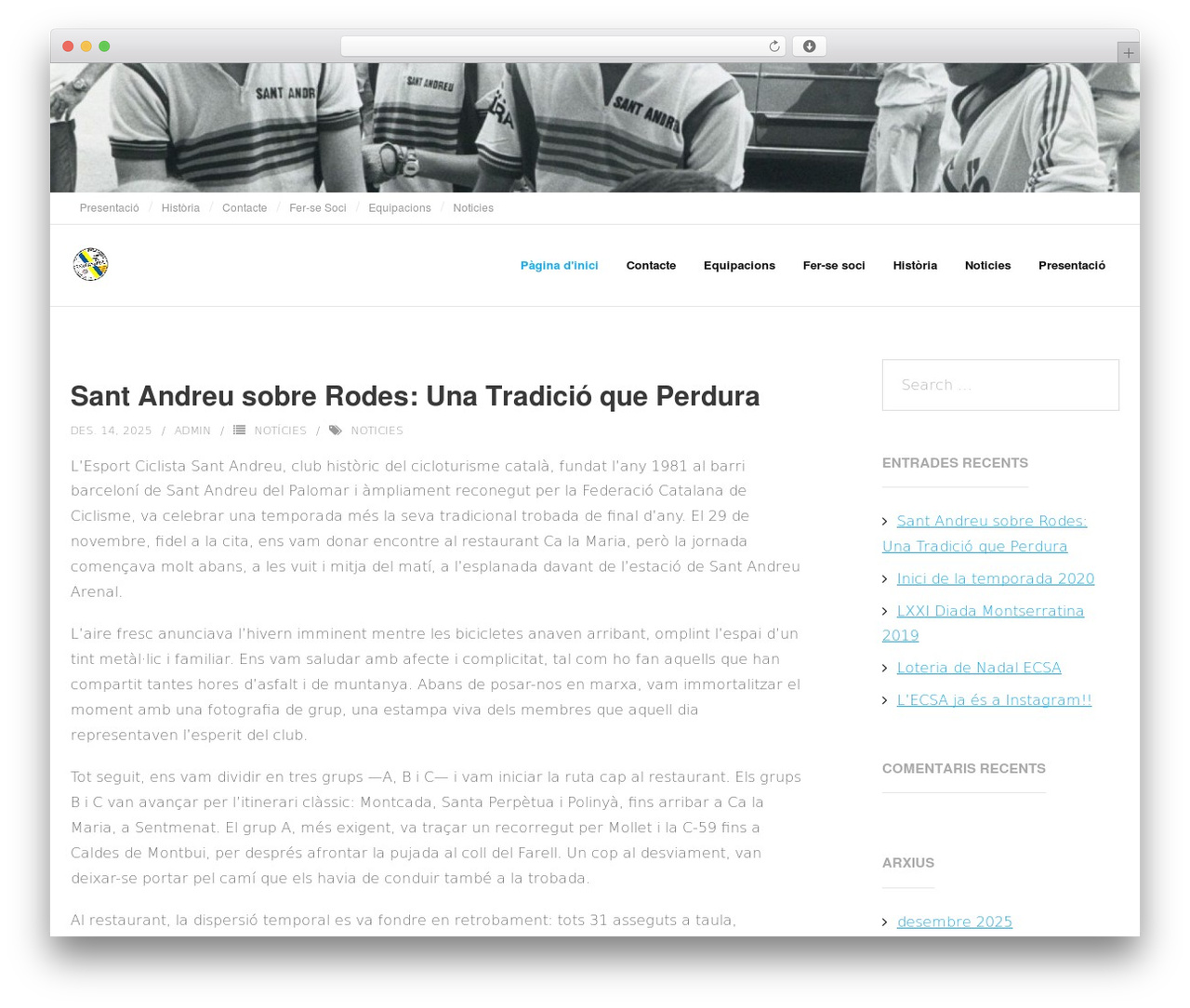Shuttle theme WordPress - ecsantandreu.com