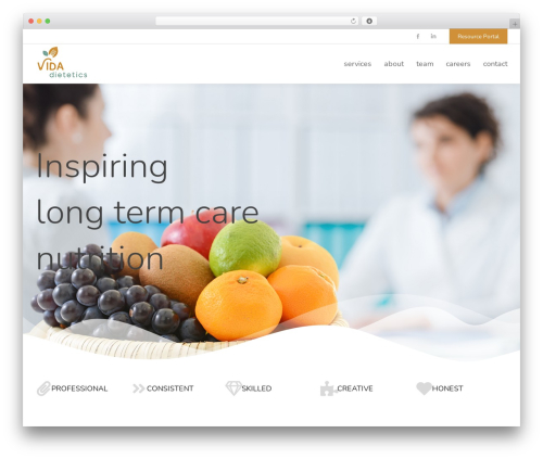 Theme WordPress The7 - vidadietetics.com