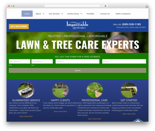Lawnbot WordPress plugin - www.impeccablelandscapes.com