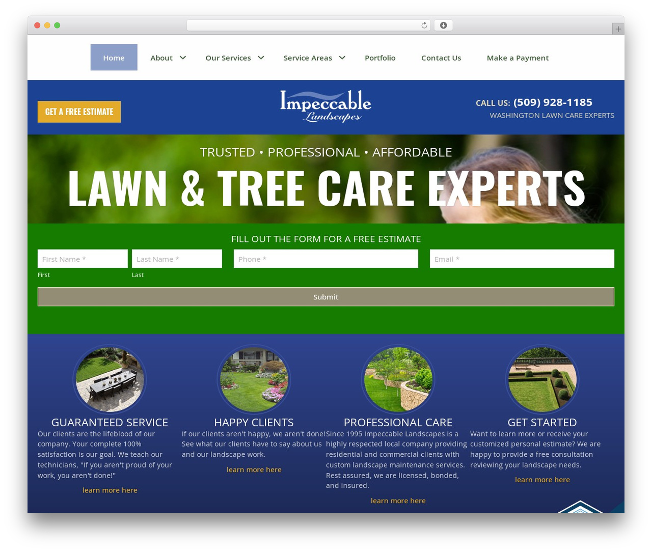 Theme WordPress Woo360 Child Theme - www.impeccablelandscapes.com