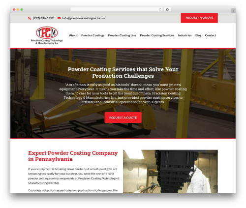 Theme WordPress Precision Coating - precisioncoatingtech.com