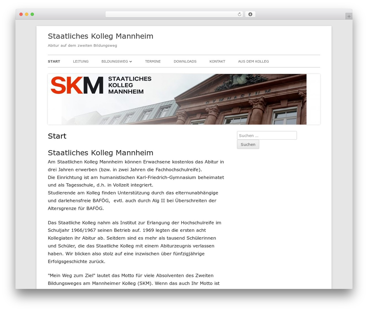 Tiny Framework WordPress theme free - staatliches-kolleg-mannheim.de