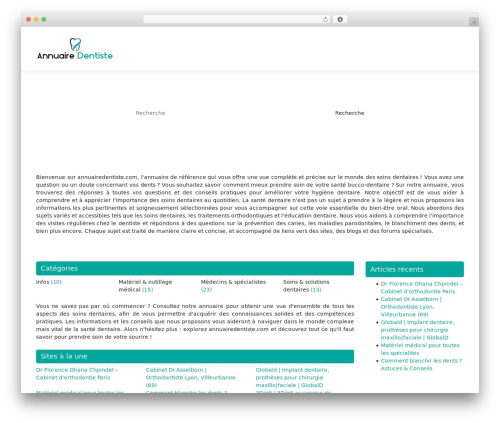 WordPress theme generic-site - annuairedentiste.com